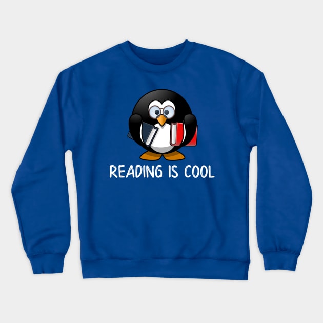 Reading is Cool Crewneck Sweatshirt by SarahBean